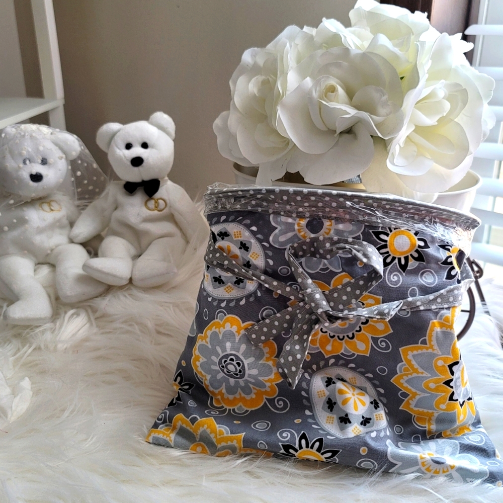 Cloth Trash bag with plastic liner